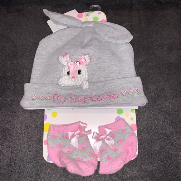 Little Me Other - Easter hat & socks 🐰